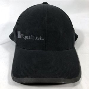 EQUITRUST OGIO HAT CAP ADJUSTABLE ONE SIZE FITS MOST BLACK GRAY STRAP ADJUST